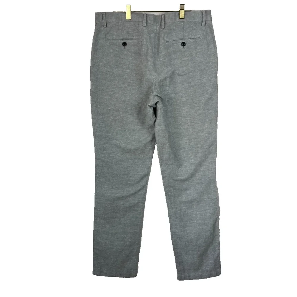 Banana Republic Kentfield Pant Men's Size 34x34 Gray Front Pockets Chino